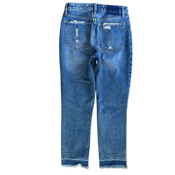 Abercrombie & Fitch Womens Annie High Rise Girlfriend Distressed Jean 27/4R - Picture 6 of 7